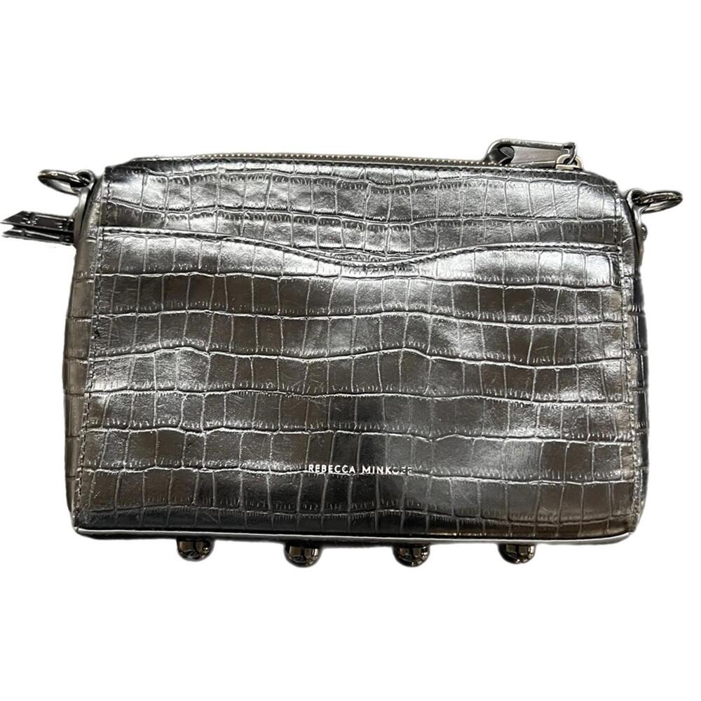 Rebecca Minkoff Metallic Black Croc Purse in Black (NO strap) - Picture 6 of 8